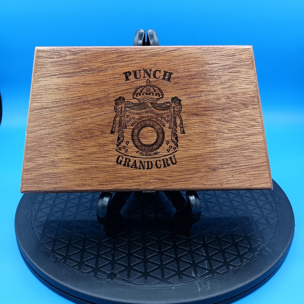 Vintage Punch Grand Cru Empty Wooden Cigar Box Handmade 20 Count Punchito